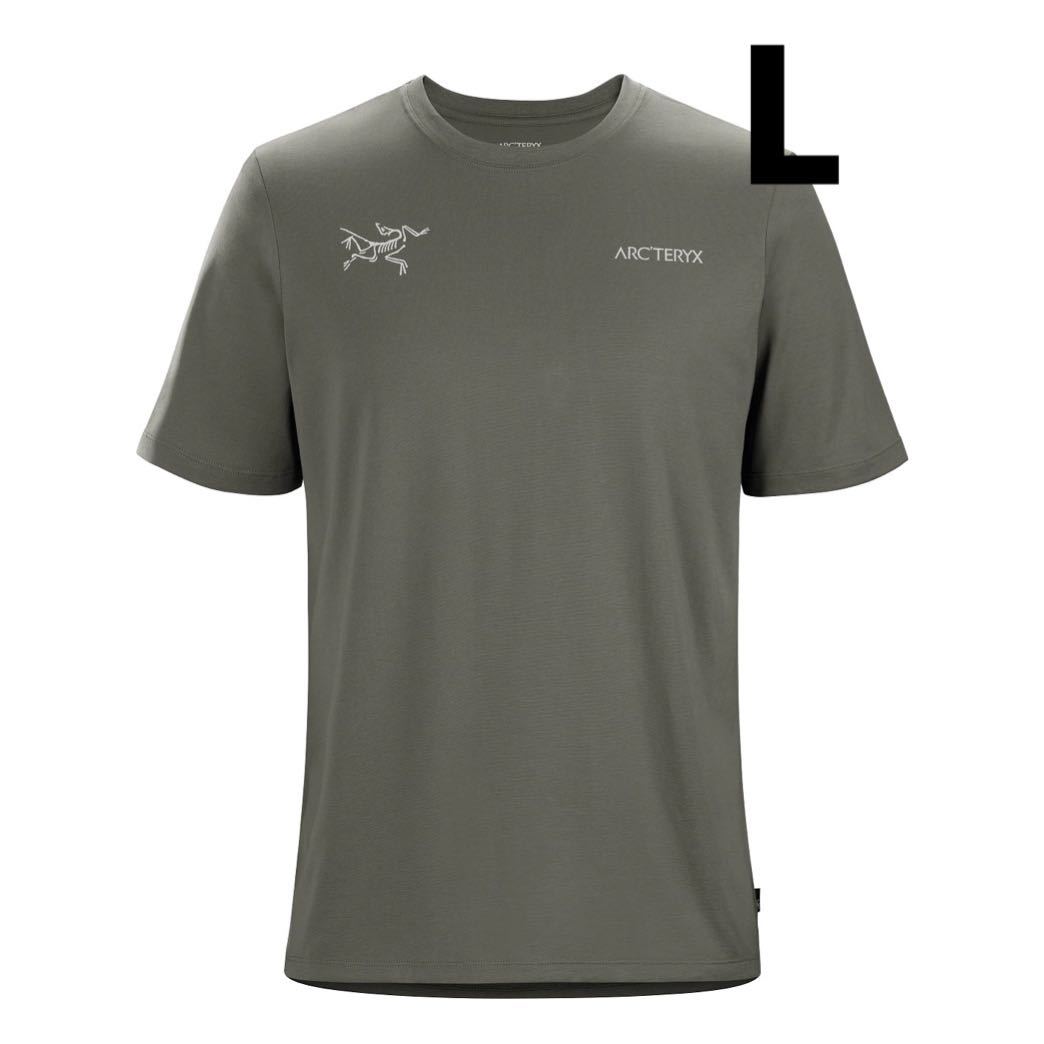 アークテリクス　ARC'TERYX Split SS T-Shirt カーキL 半袖　Tシャツ_画像1