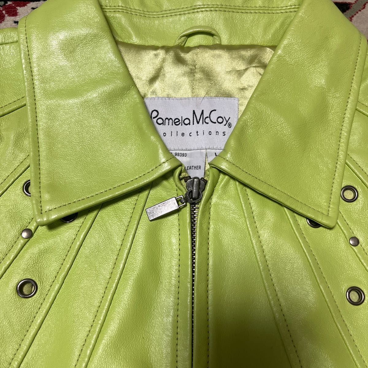 レザージャケット Genuine Leather（ジェニュイン・レザー） Pamela Mc Coy マスカット色