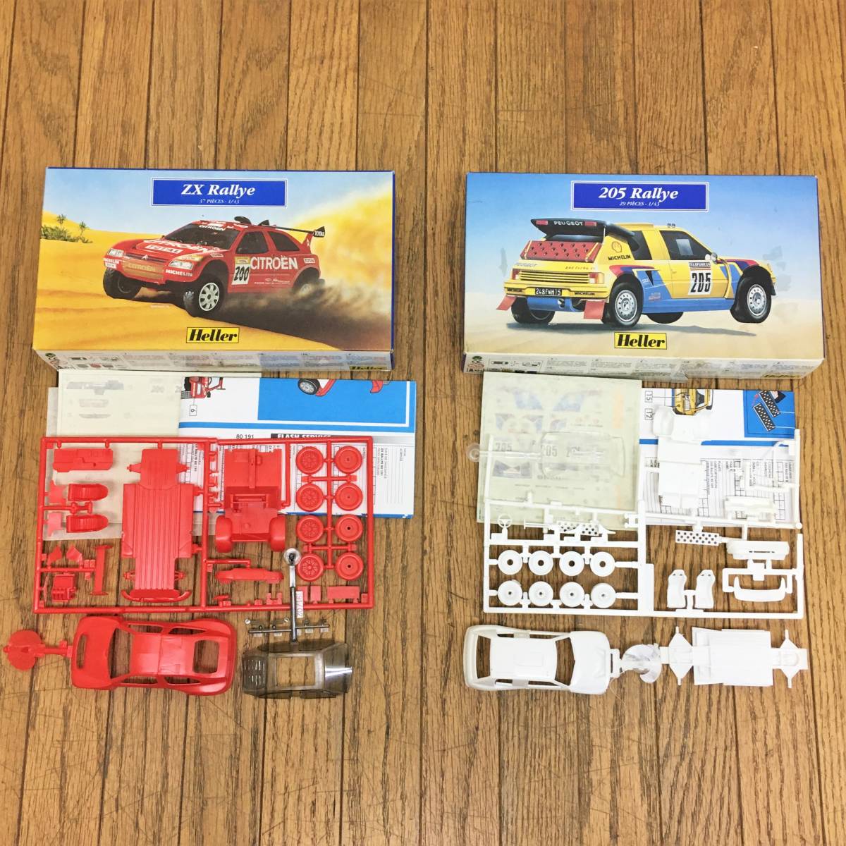 未組立/プラモデル/7個セット/タミヤ/エレール/ジャガーxj89/レーシングライダー/zx/205rallye/ポルシェ962c/heller/tamiya/ジャンク/GS9_画像7