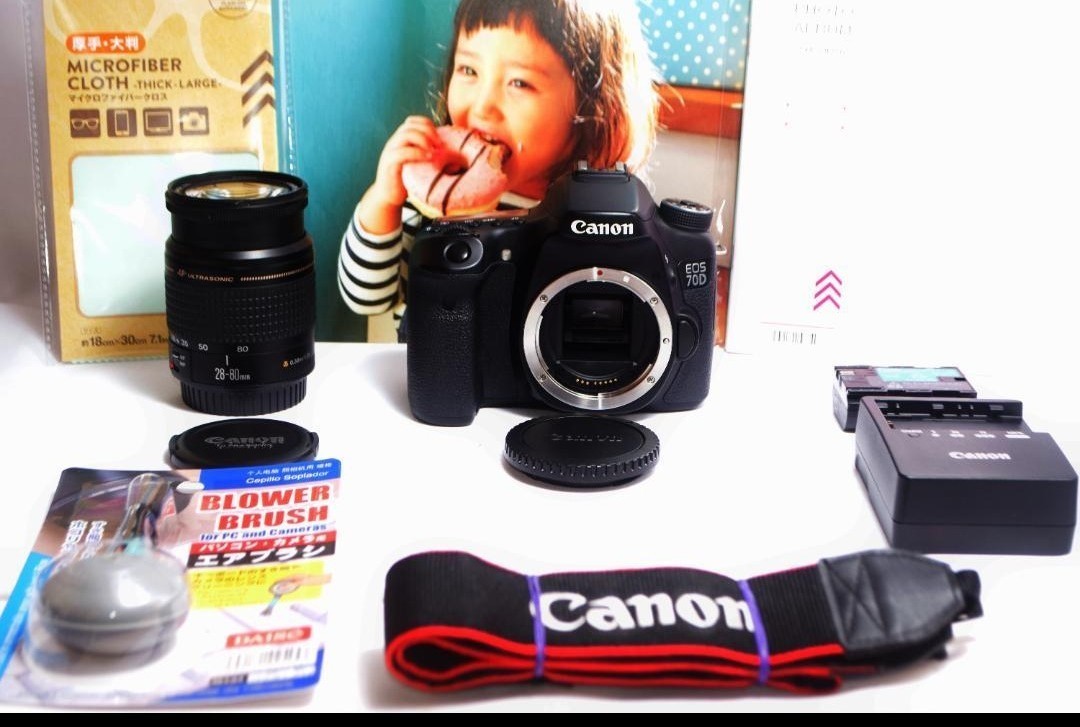 新品】 Canon 70D☆WiFi搭載＆一瞬を逃さない高速連写☆ EOS キヤノン