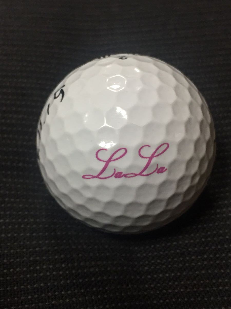 LPGA 穴井詩 直筆サイン入り実使用オウンネームボール_画像1