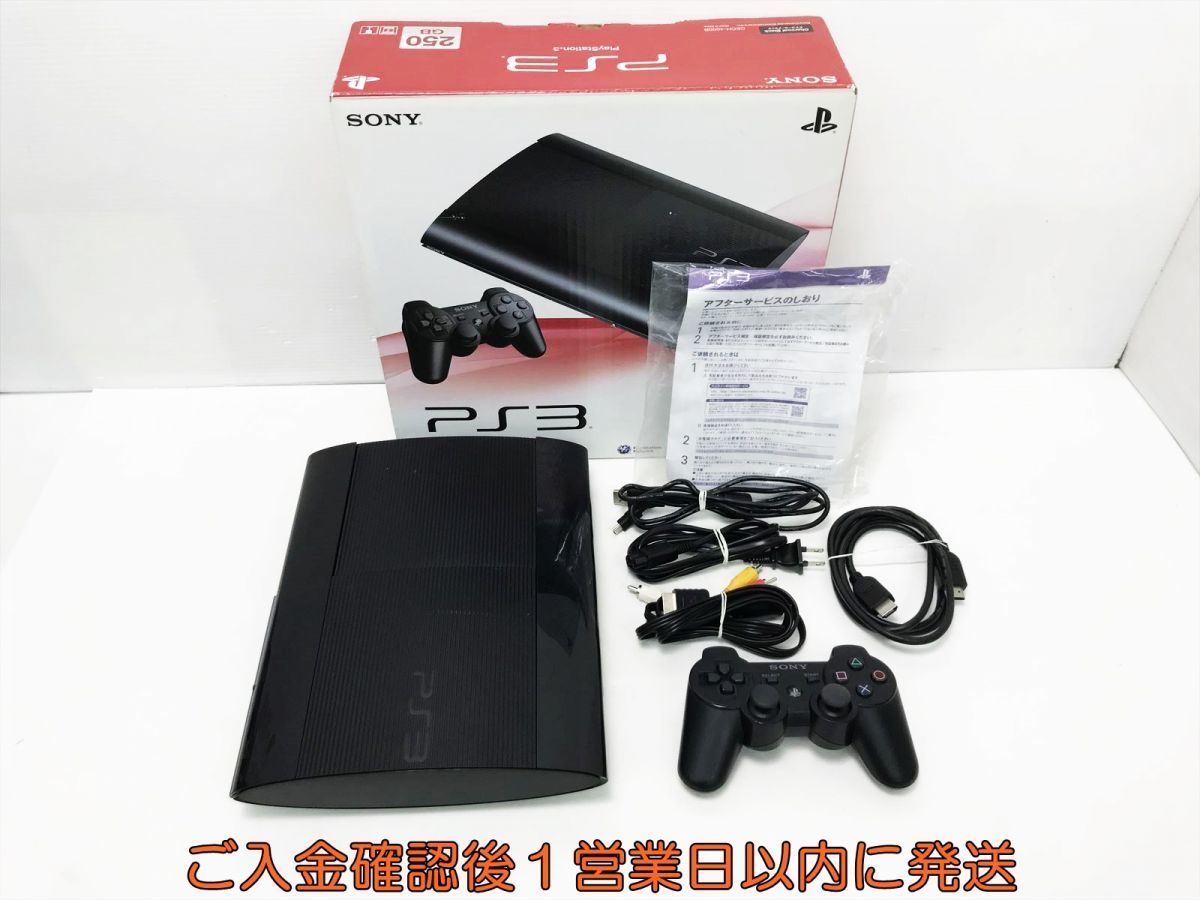 1円】PS3 本体セット250GB ブラックSONY PlayStation3 CECH-4000B 動作