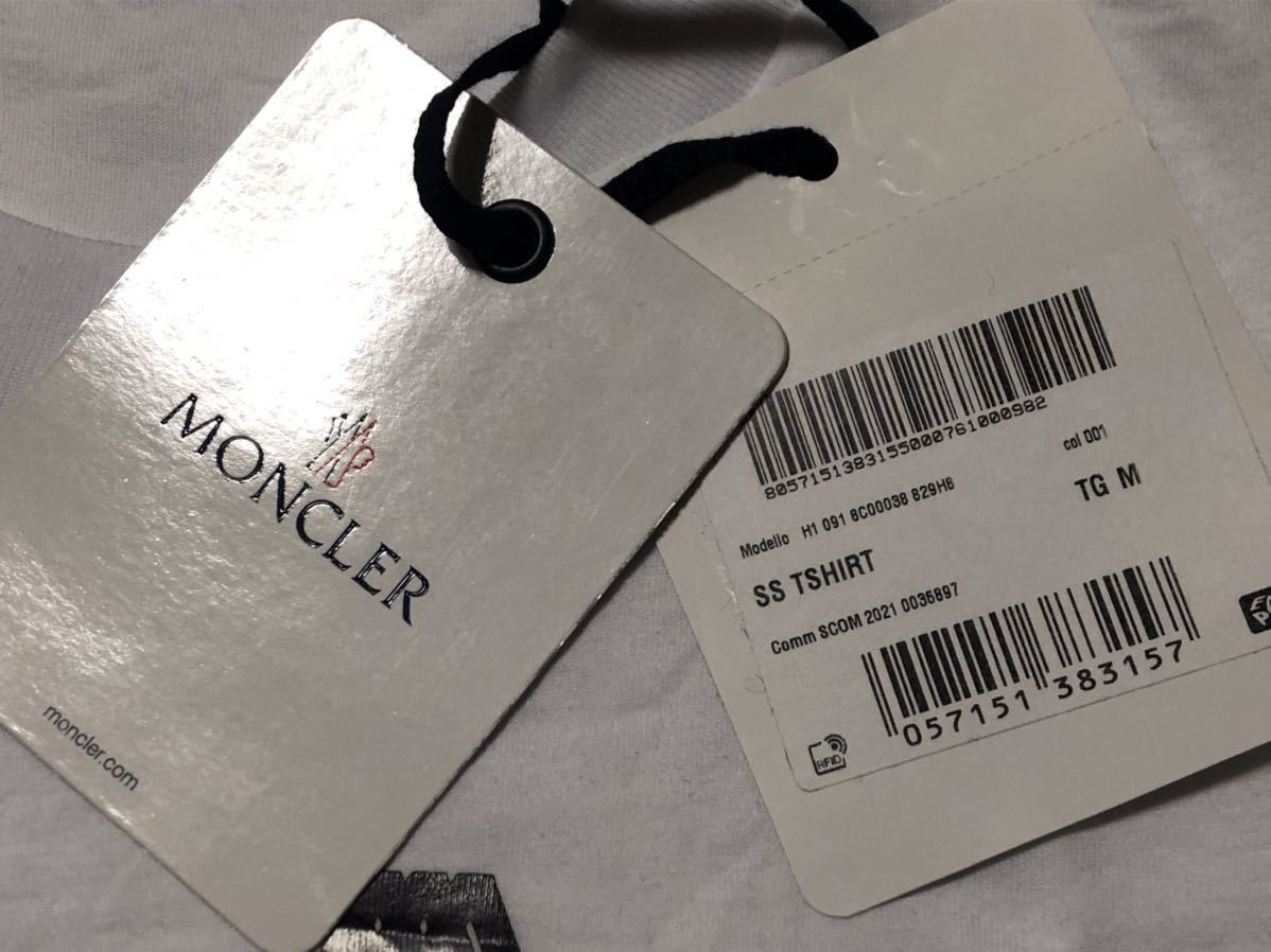 未使用 MONCLER SS TSHIRT モンクレール Tシャツ M サイズ シャツ M