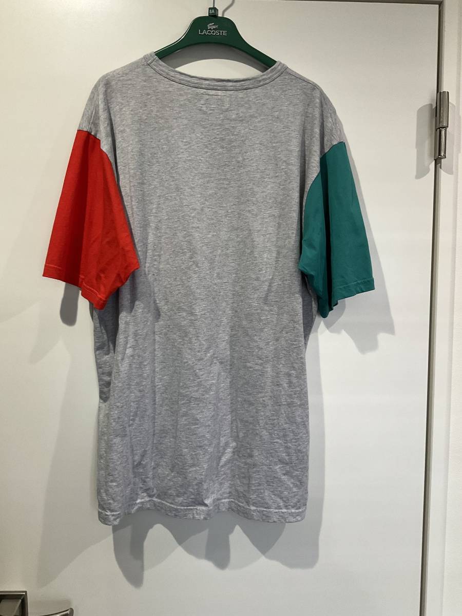 アニエスべー Tシャツ　グレー-グリーン-オレンジ サイズ2(身ごろ約112cm・着丈76ｃｍ)_画像2