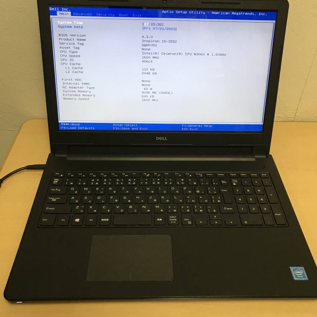 DELL Inspiron 15-3552-B -Cel - J - 38_画像8