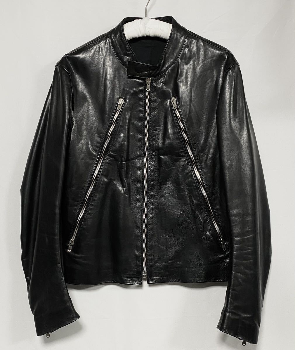 本人期 マルジェラ Margiela 5Zip ライダース 08AW 44 黒 本人期 マルジェラ Margiela 5Zip ライダース 08AW 44 黒