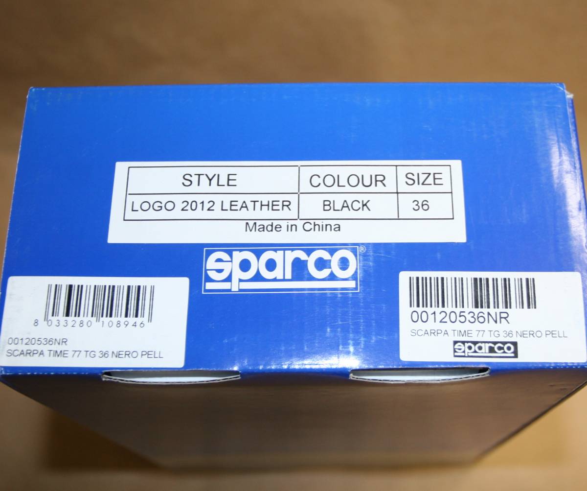  unused * new goods Sparco Sparco 4 wheel shoes TIME77 size 36 black 