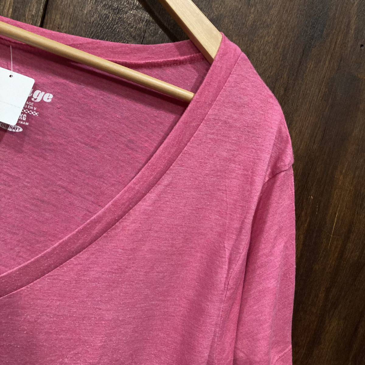 アメリカ古着 OLD NAVY オールドネイビー 半袖 Vネックカットソー XL