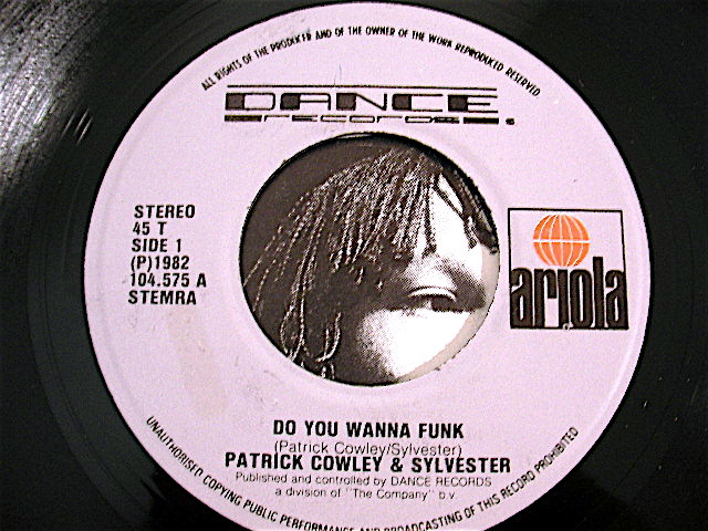 7inch★Sylvester & Patrick Cowley「Do You Wanna Funk」Disco 45 EP_画像2