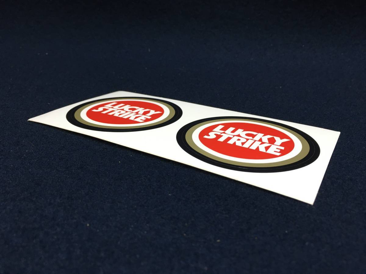 LUCKY STRIKE Lucky Strike sticker seal rare that time thing cigarettes cigarettes smoke . Novelty enterprise thing race item .. not for sale rare article 
