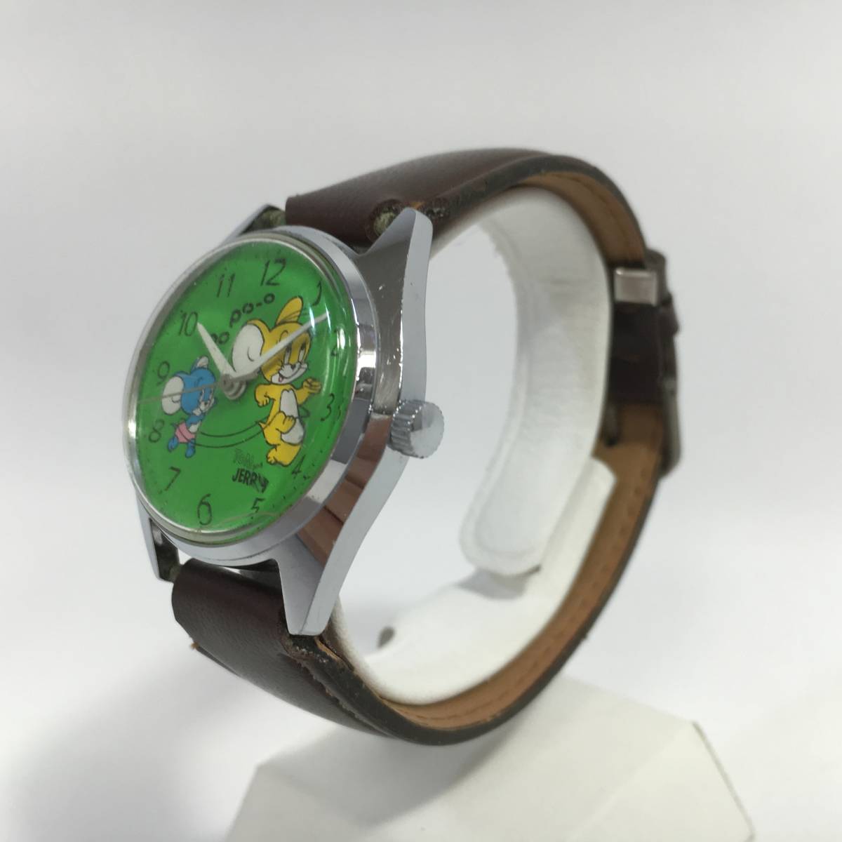 [ operation goods ] Seiko SEIKO Tom . Jerry hand winding wristwatch antique 5000-6030