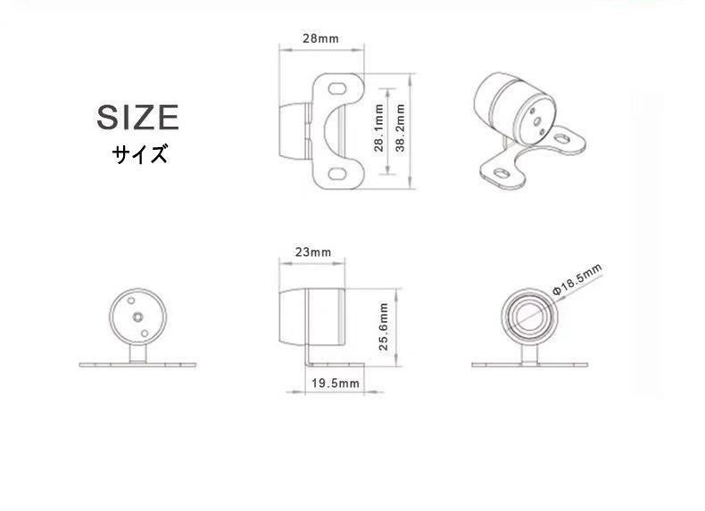 バックカメラ 高畫質リアカメラ 車バックカメラ 超広角水準 防塵防水 超強暗視_画像3