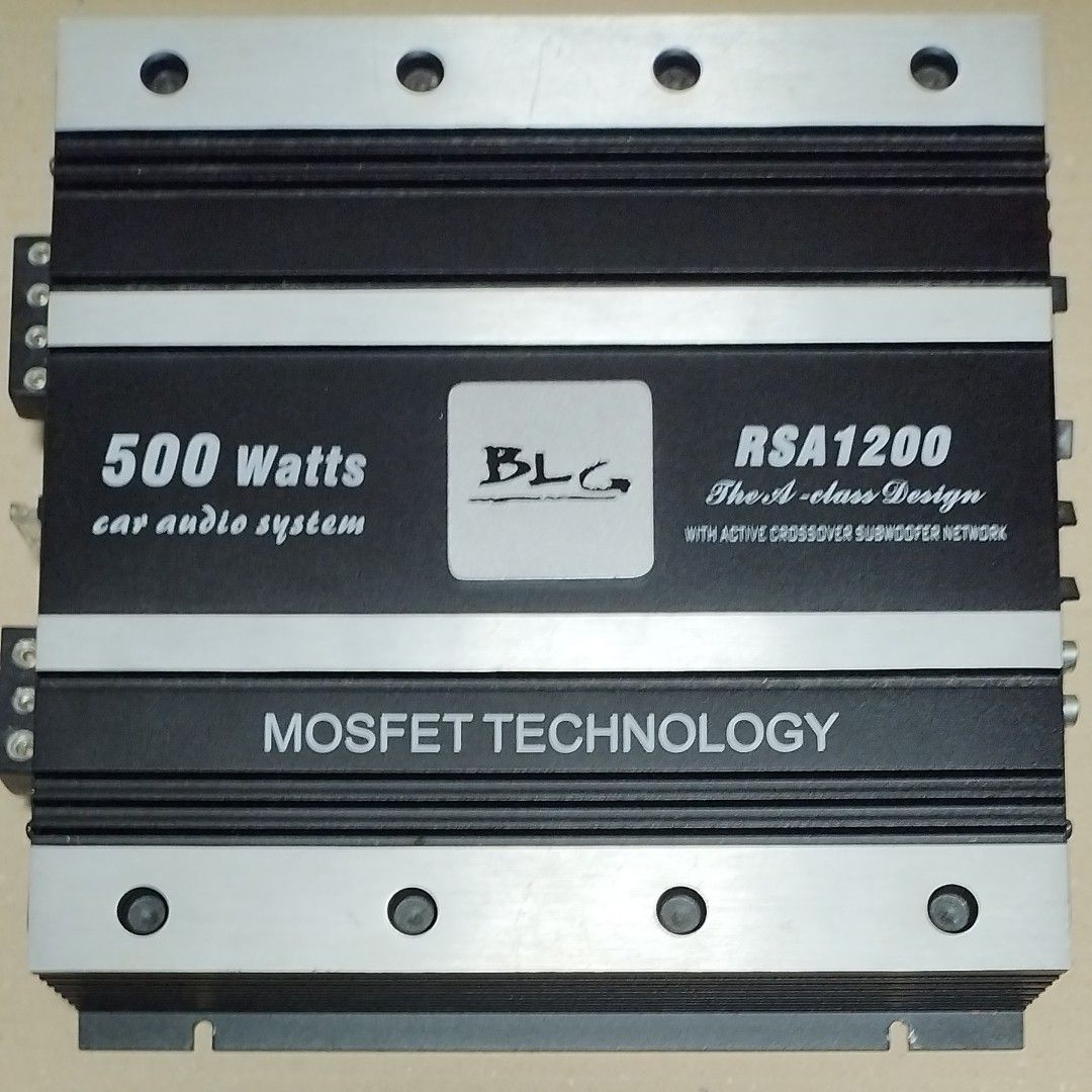 車　アンプ　BLG MOSFET TECHNOLOGY RSA1200　動作未チェック　現状品