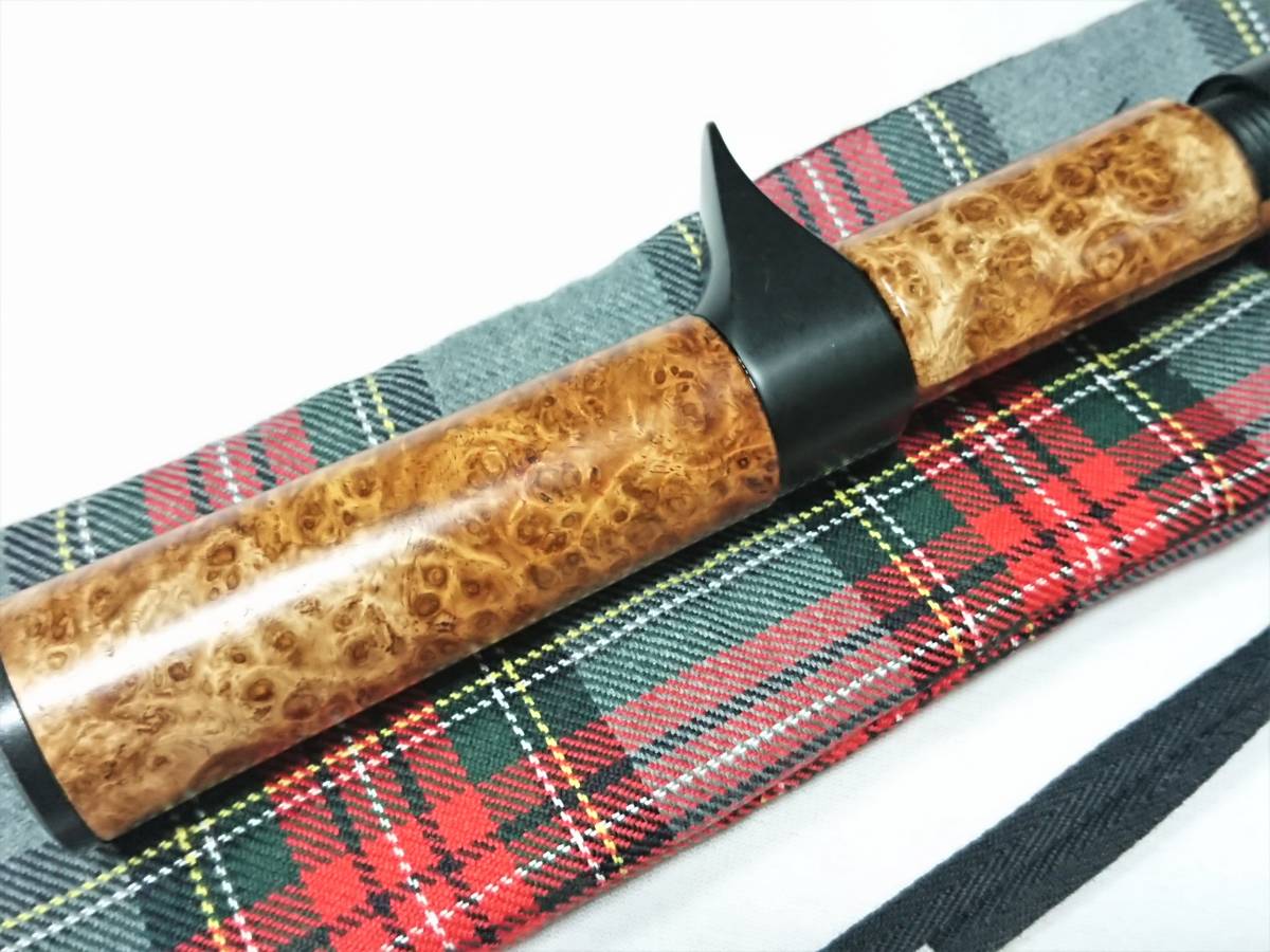 最高の品質 創作 ⑨ 銀杏 スタビライズドウッド ベイト 熱せ ロッドハンドル その他