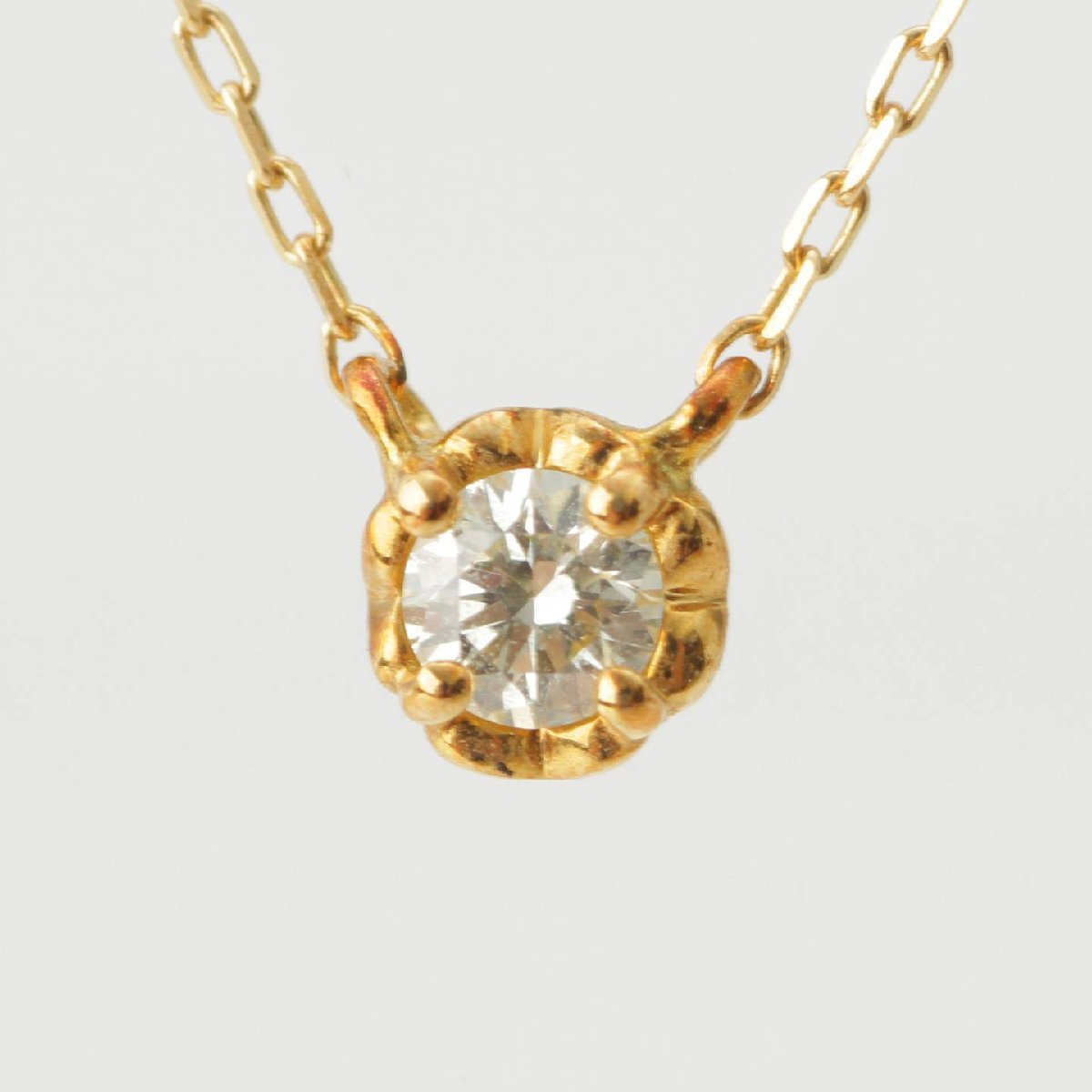 【アーカー】AHKAH　ダイヤモンド 750 ネックレス ゴールド D0.05ct 0.7g 【中古】【正規品保証】181236