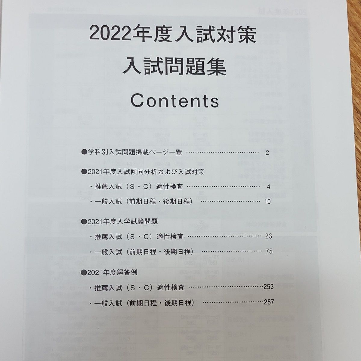 2022年度同志社女子大学　入試問題集