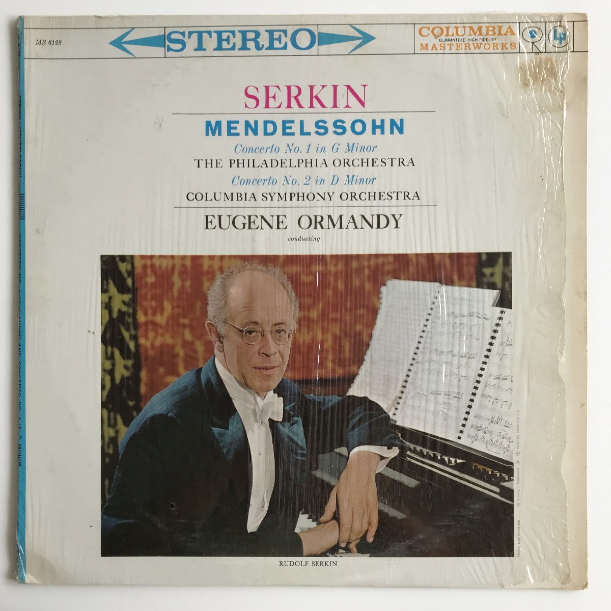 LP / ゼルキン、オーマンディ / メンデルスゾーン：ピアノ協奏曲第1番、第2番 US盤 COLUMBIA MS6128 30713_画像1