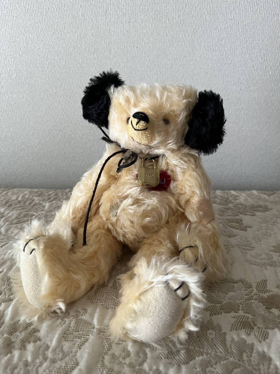 ビンテージドール 約30cm ぬいぐるみ クマ 熊 テディベア ラバー