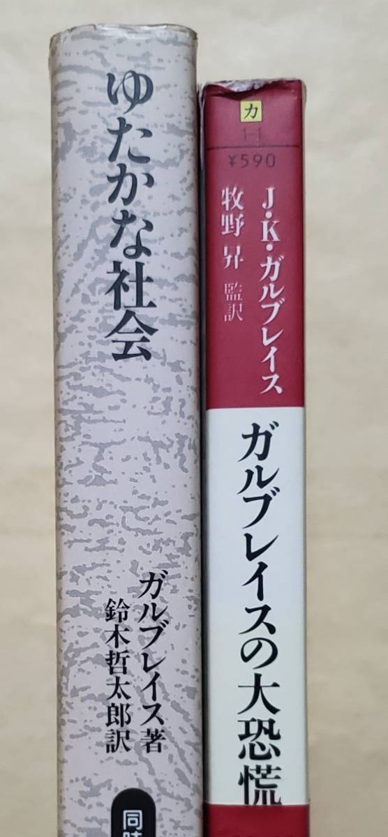 【即決・送料込】ゆたかな社会 + ガルブレイスの大恐慌　文庫2冊セット