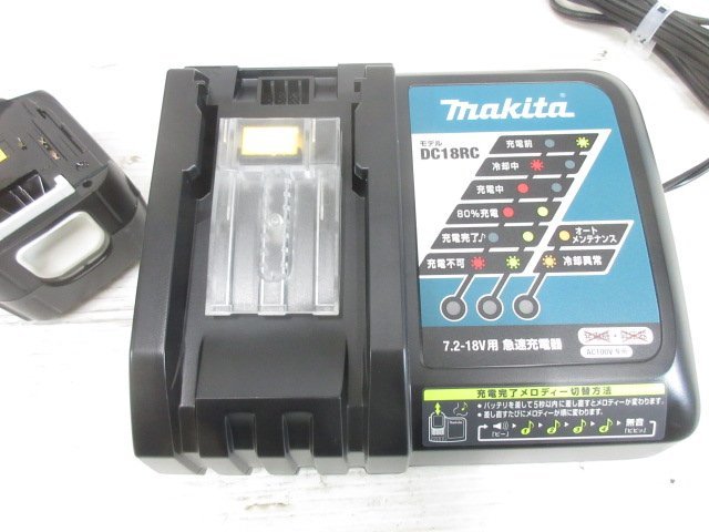 E002■makita(マキタ) 14.4V 充電式 マルノコ 125mm HS470用 / バッテリー 充電器 ケース / 未使用_画像5