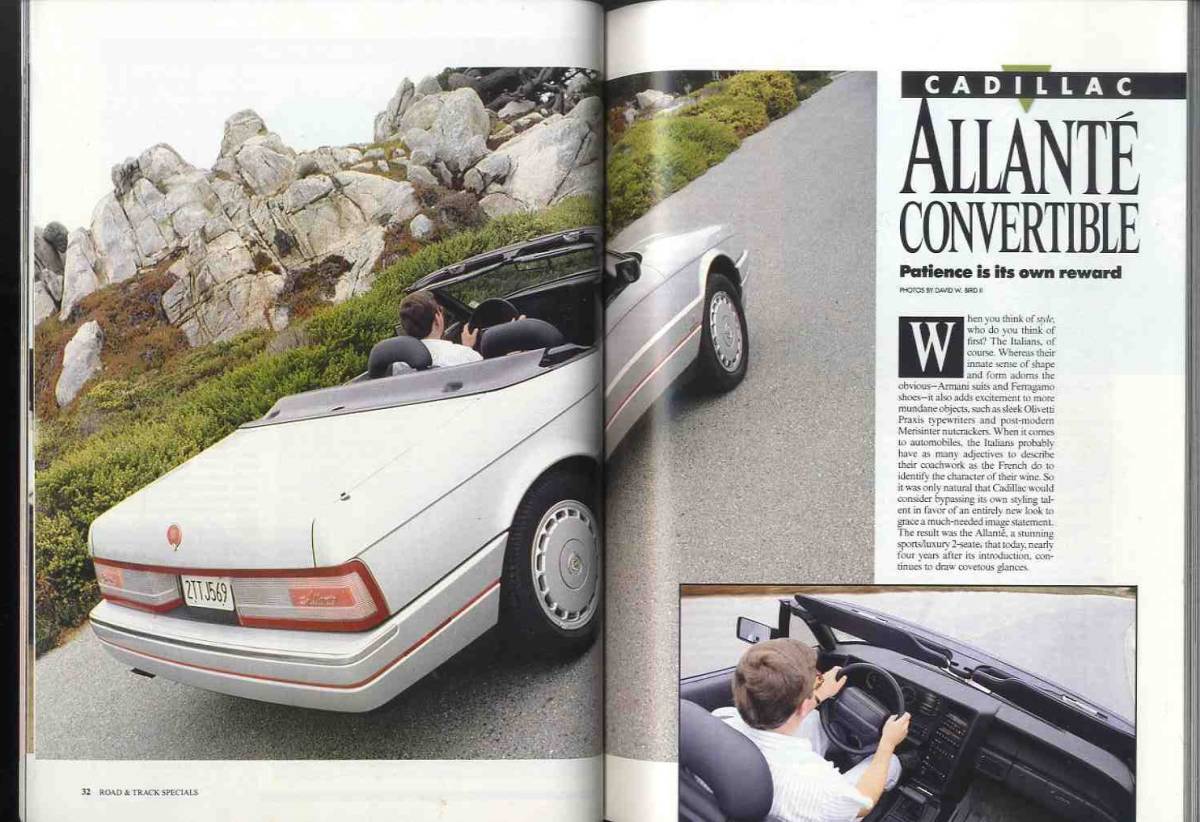 【d0327】SPORTS & GT CARS 1991／アキュラNSX、アルファロメオスパイダー ヴェローチェ、BMW 325iコンバーチブル、...[ROAD&TRACK]_画像5