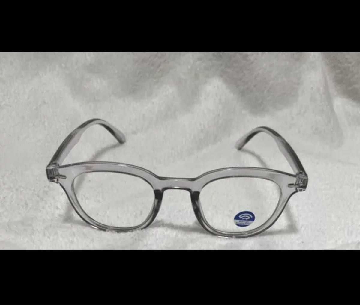 ブラック クリアサングラス 38mm クリア眼鏡 韓国スタイル メガネ