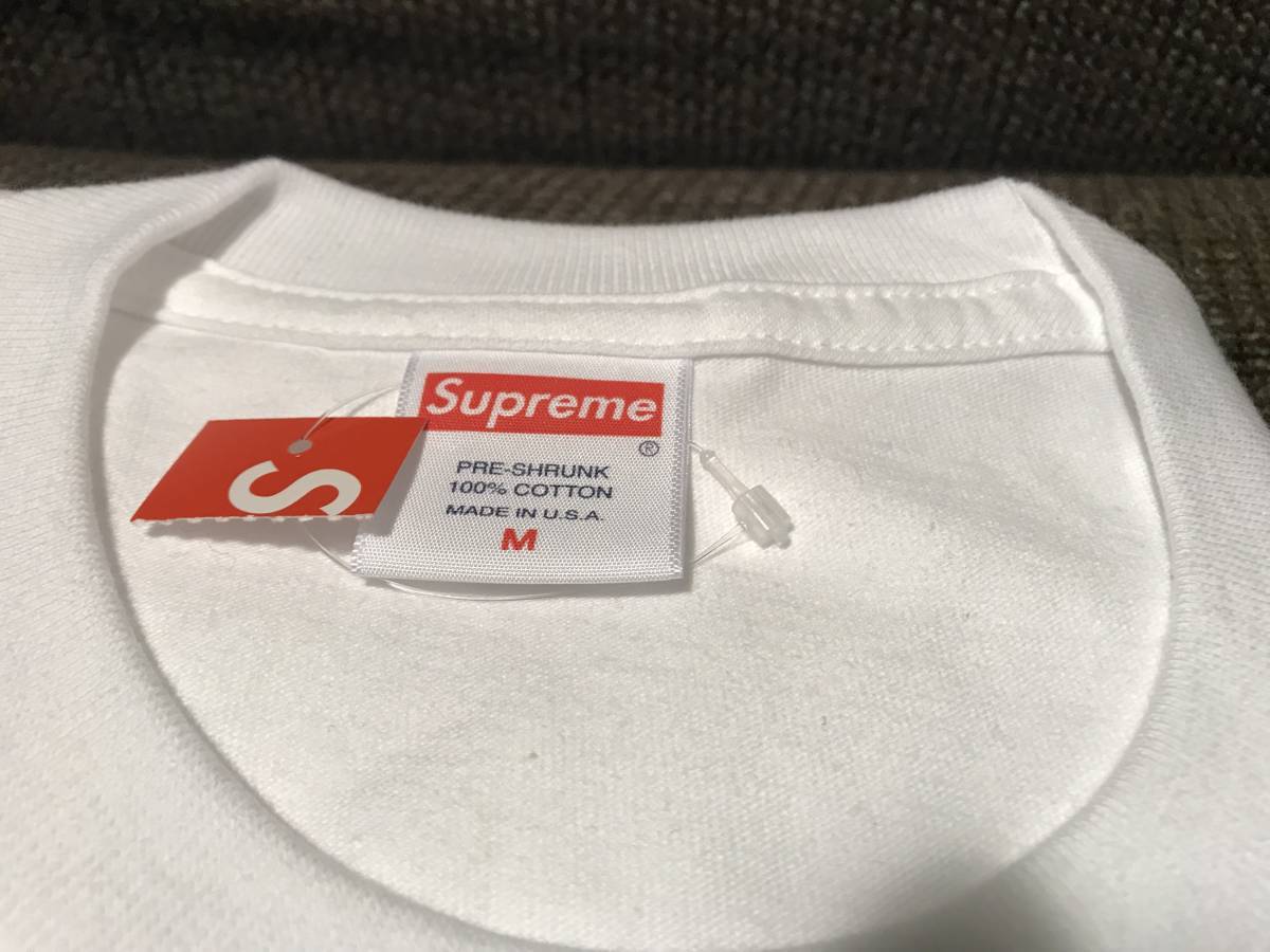 新品 未使用 国内正規品 ◆ Surpreme 18ss Prodigy Tee White／白 サイズM ◆ 半タグ付 代官山店舗購入商品_画像8