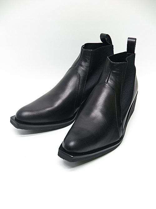 kiryuyrik・キリュウキリュウ/Smooth Side Gore Heel Boots/Black・44