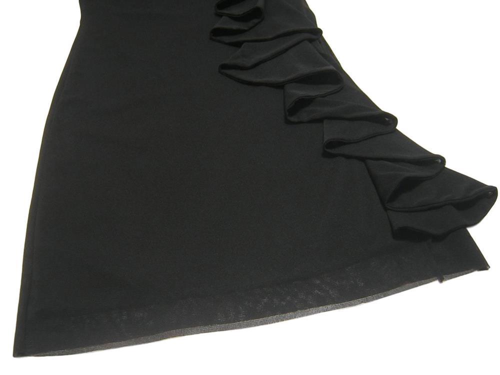  beautiful goods VIVIENNE TAM Vivienne Tam side la full chu-ru dress One-piece black black 