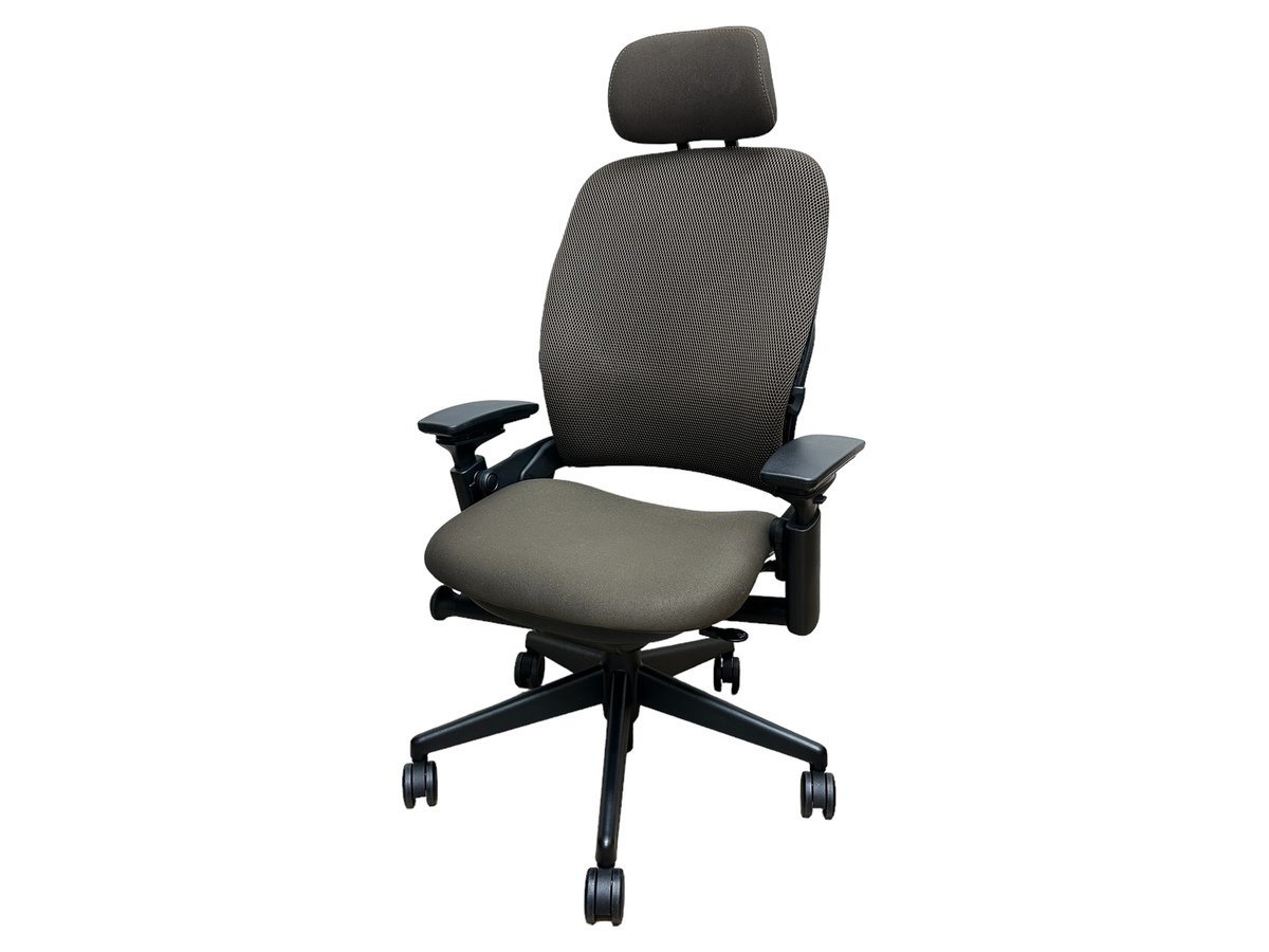 展示品】美品 Steelcase Leap リープチェア V2 ヘッドレスト付 可動肘