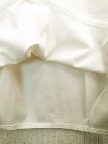 LU0063 ○送料無料 古着 ピレリ レディース クリアスリーブ 半袖 Tシャツ Mサイズ ホワイト シルバー バーコード シンプル カジュアル_画像3