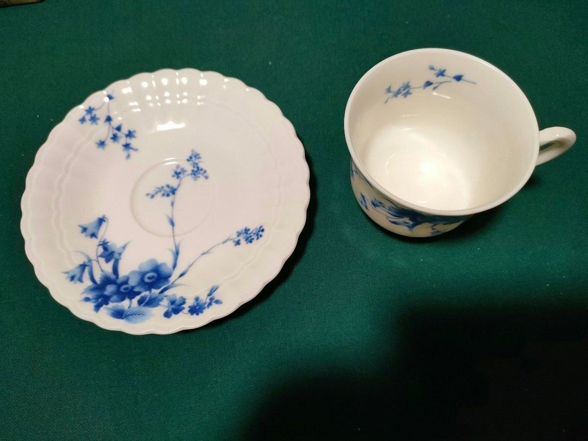 ノリタケ スタジオコレクション カップ&ソーサー 6客 9822 青い ノリタケ スタジオコレクション カップ&ソーサー 6客 9822 青い
