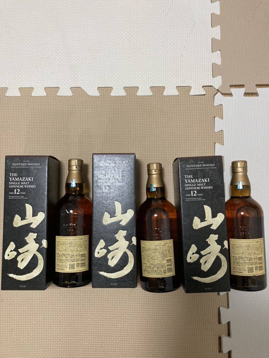 山崎 12年 700ml 3本セット 100周年記念 蒸留所ラベル 偽造防止 白州