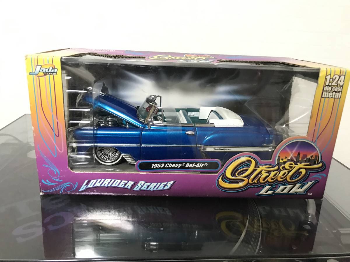 JADA TOYS 1/24 STREET LOW 1953 CHEVY BEL AIR CONVERTIBLE LOWRIDER
