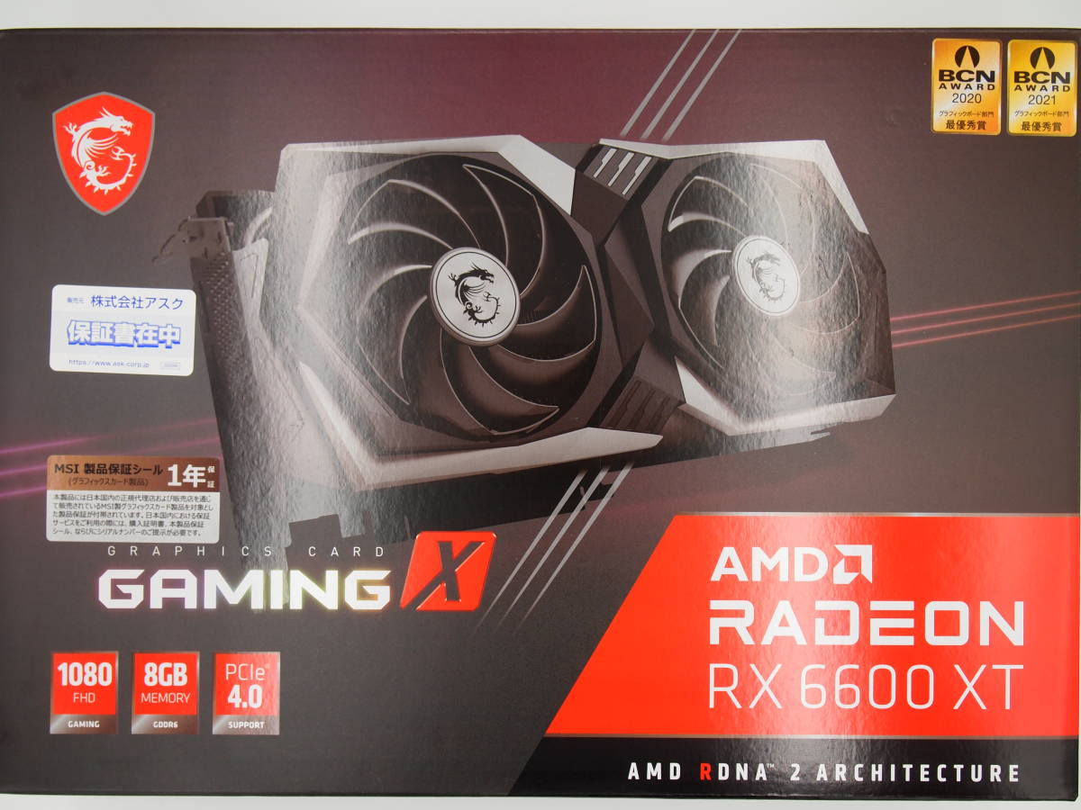 MSI Radeon RX 6600 XT GAMING X 8G | JChere雅虎拍卖代购