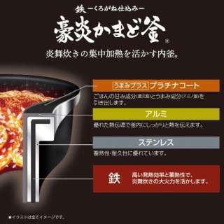未拆封新品!!!象印 炊飯器 圧力IH炊飯ジャー(1升炊き) 濃墨