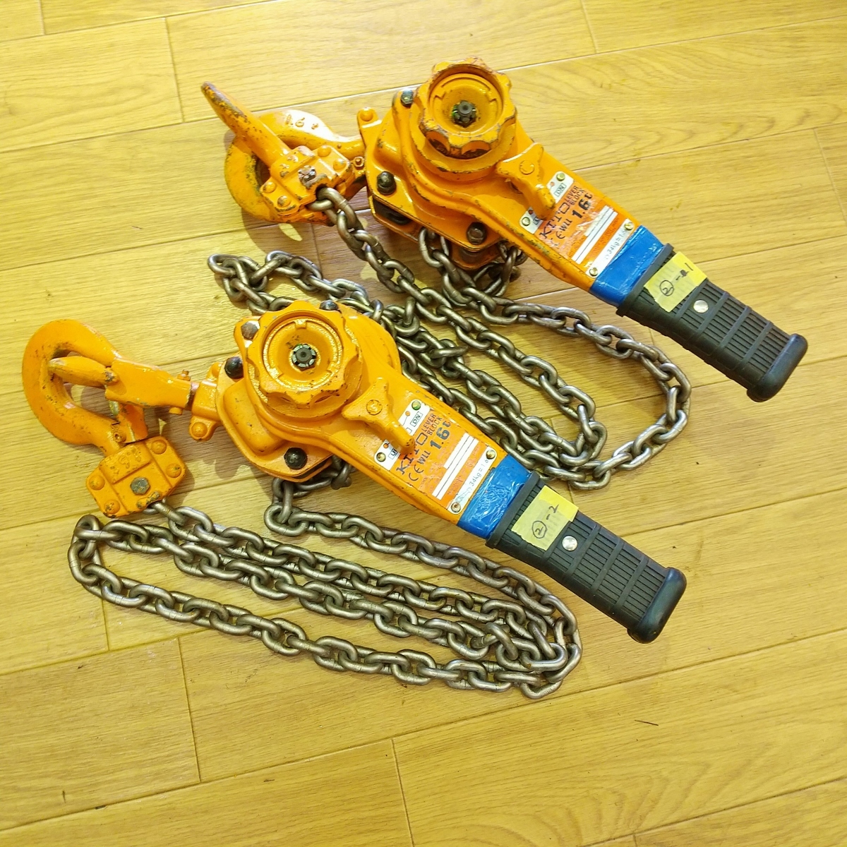 kito キトー レバーブロック 1.6t 2個セット-