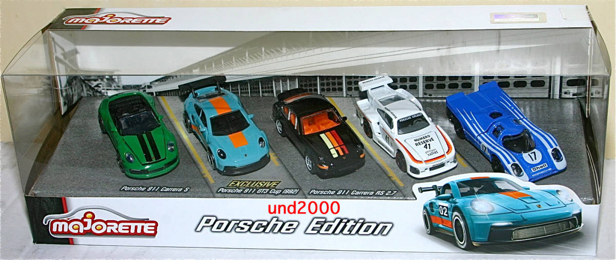  иностранная версия MajoRette Porsche 5 шт. комплект Porsche 917 935 K3 911 GT3 922 Carrera RS Carrera Majorette.Gift Pack Porsche Edition