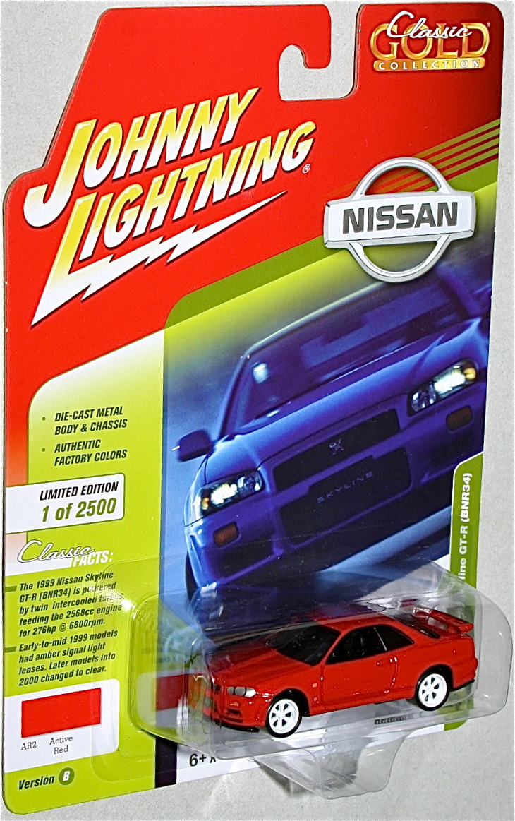 Johnny Lightning 1/64 1999 ニッサン スカイライン GT-R R34 レッド Nissan Skyline 日産 ジョニーライトニング_画像2