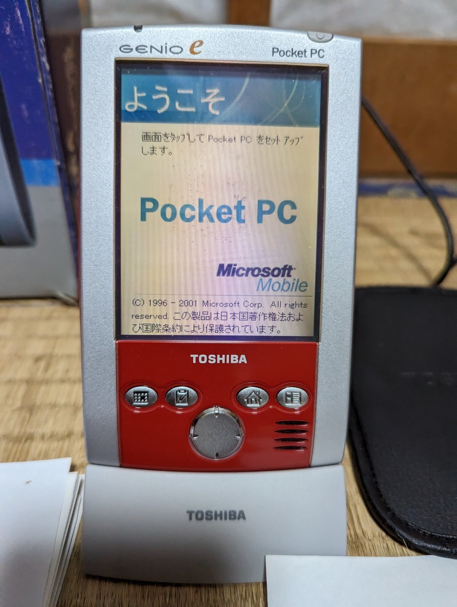 TOSHIBA Pocket PC GENIO e550X 赤 アサヒ 懸賞品 中古