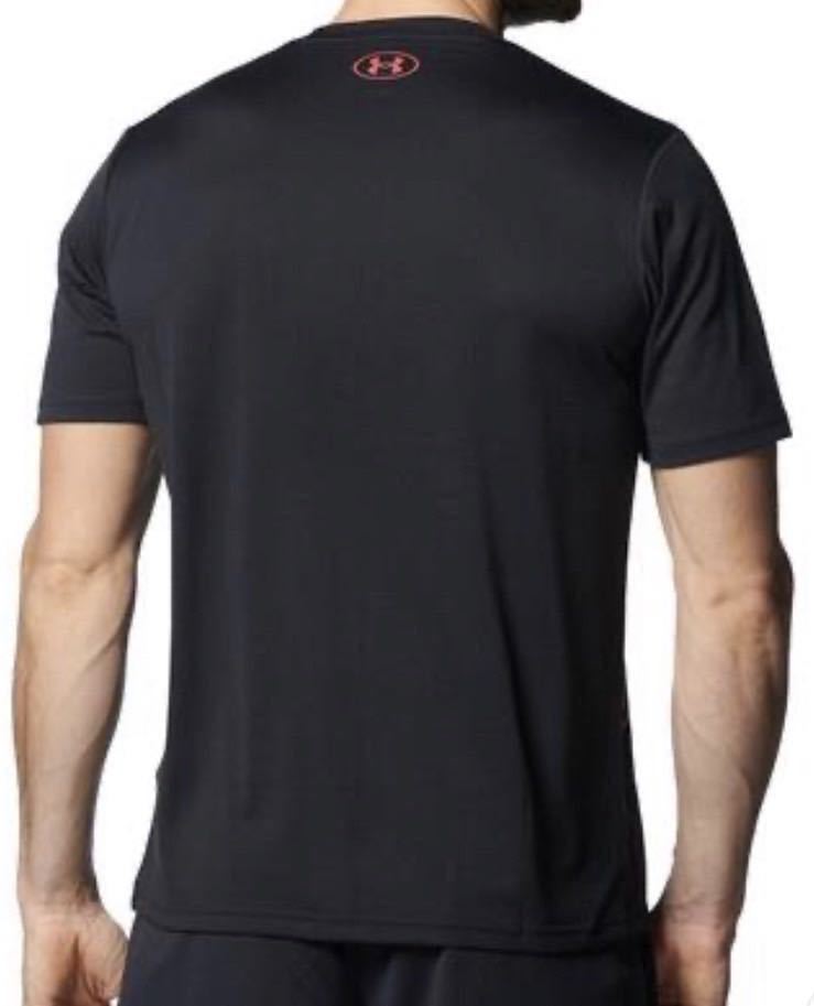 【新品 正規品】アンダーアーマー UNDER ARMOUR Tシャツ ハーフパンツ 上下セット M セットアップ ブラックレッド 黒 赤_画像4