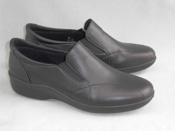 sale 21.5 made in Japan wide width 3E moon Star EVE Eve 259 black woman lady's ceremonial occasions . equipment slip-on shoes side-gore walking shoes 