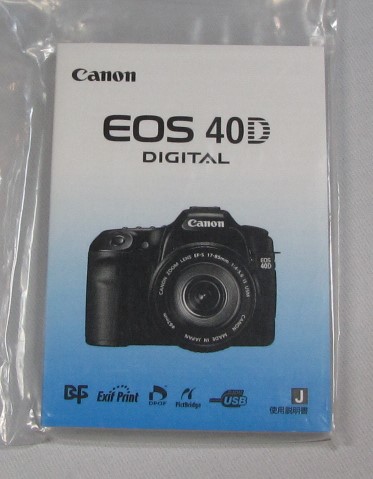  новый товар . производства версия * Canon Canon EOS40D инструкция *