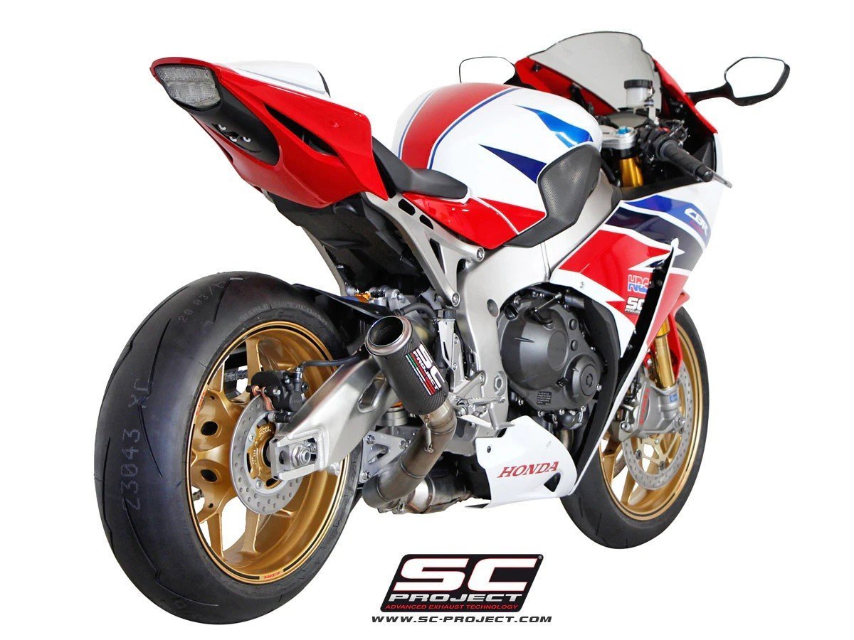 【国内在庫】SC-PROJECT SCプロジェクト CR-T スリップオンサイレンサー リンクパイプ HONDA CBR1000RR SP '14-16 EU仕様 ホンダ マフラー_画像3