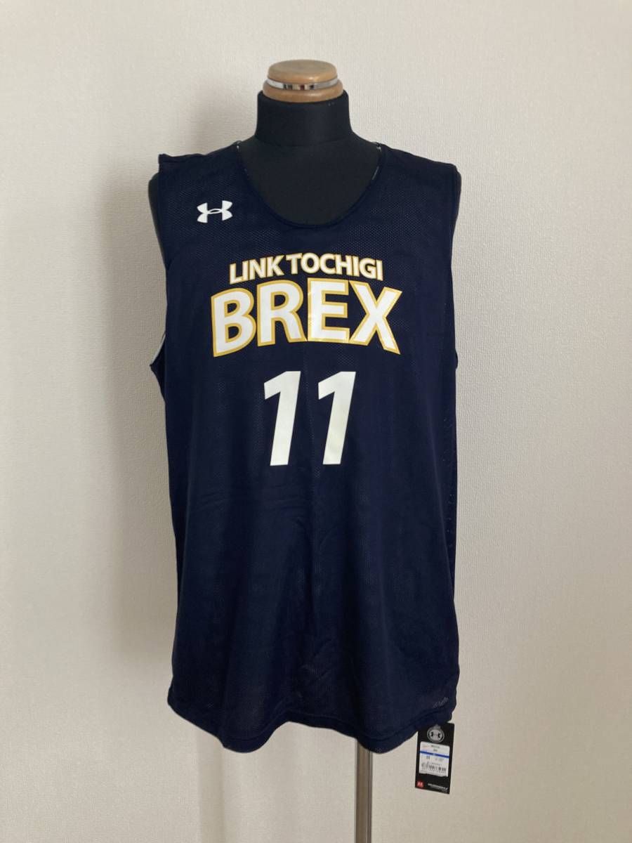 【LINK TOCHIGI BREX】タンクトップ LOOSE XL #11 TAHARA 田原隆徳 北海道 B.LEAGUE リンク栃木 リバーシブル 未使用品 送料無料_画像1