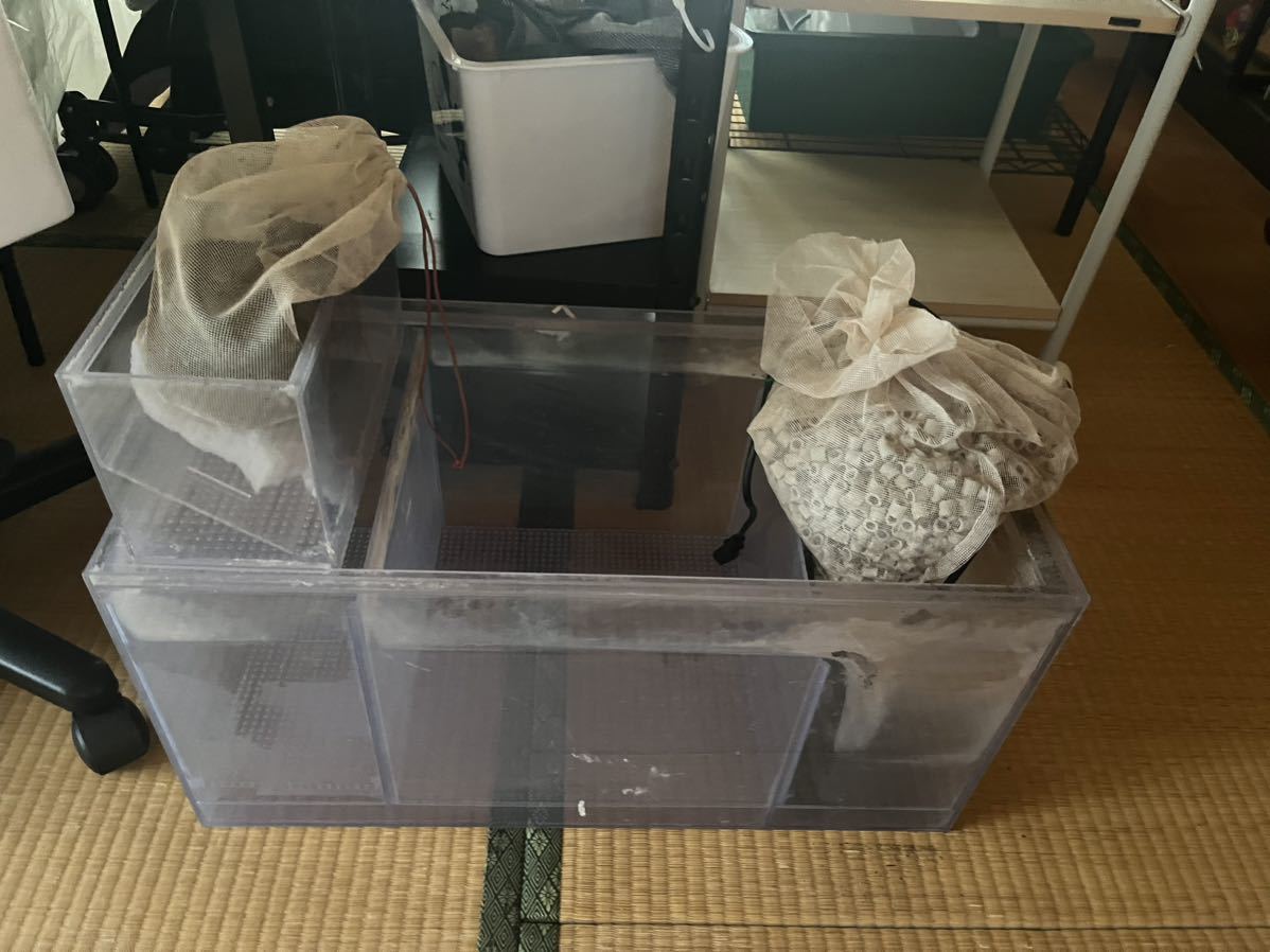 90cm水槽 オーバーフロー水槽 オールガラス(セット)|売買された