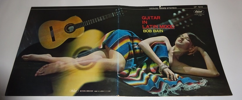 【LP】BOB BAIAN（ボブ・ベイン）『ギター・イン・ラテン・ムード』赤盤　パラジャケ_画像2