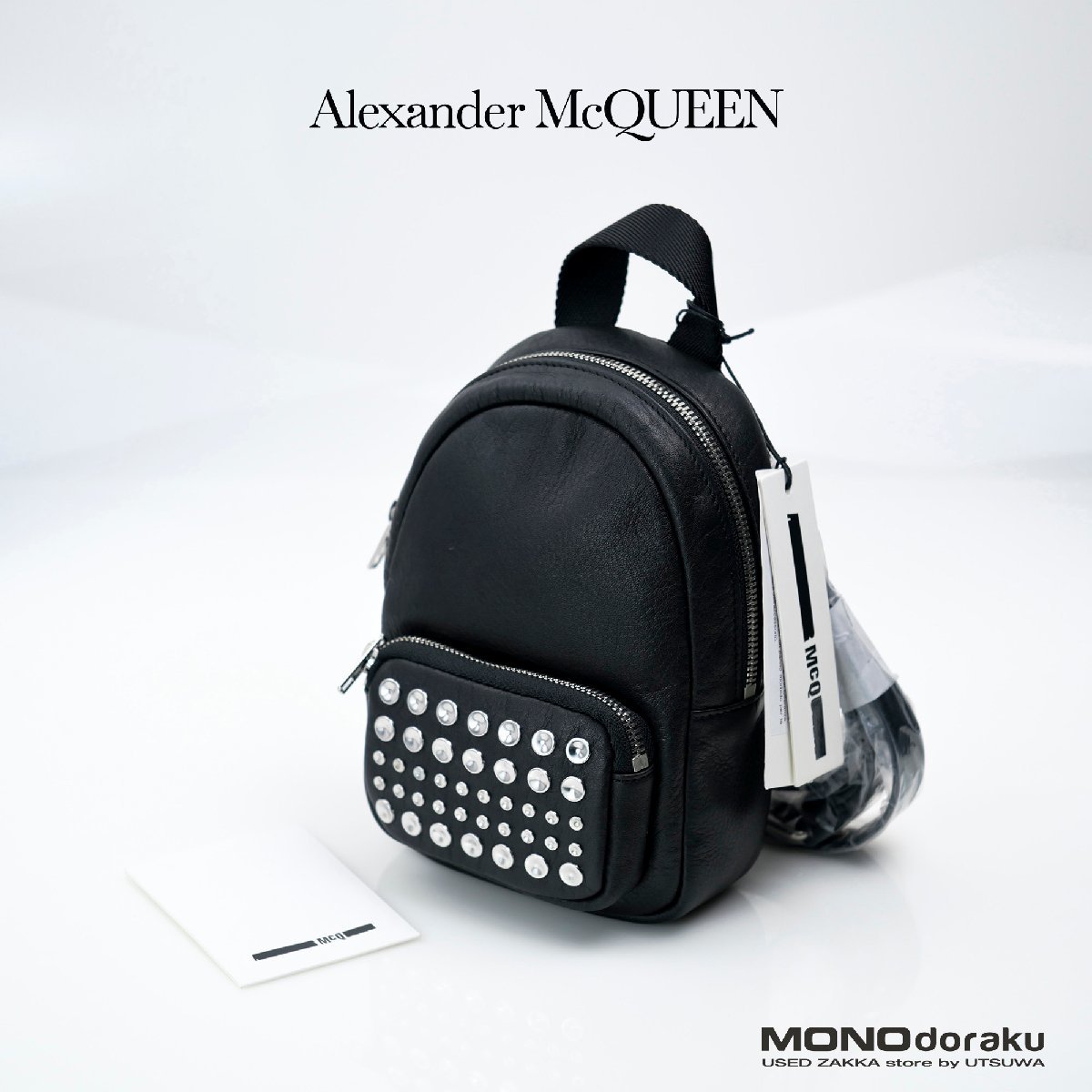 100％品質 Alexander アレキサンダーマックイーン McQUEEN 美品 レザー