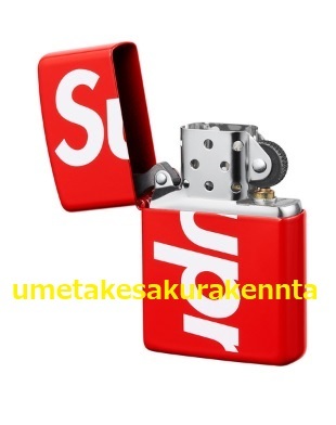 ★新品・国内正規品★18SS Supreme Logo Zippo Red ジッポ Box Logo　シュプリーム 