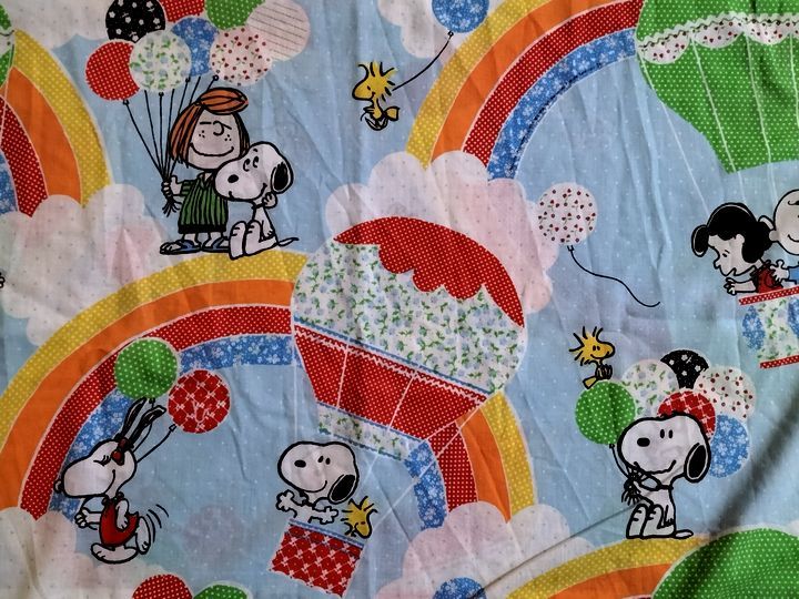  Snoopy . bell Chan, Rainbow рисунок Vintage Flat простыня 